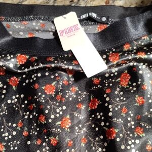 PINK Victoria's Secret Black Floral Skirt